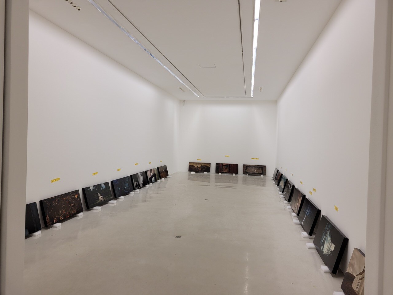 Works awaiting installation at Perrotin