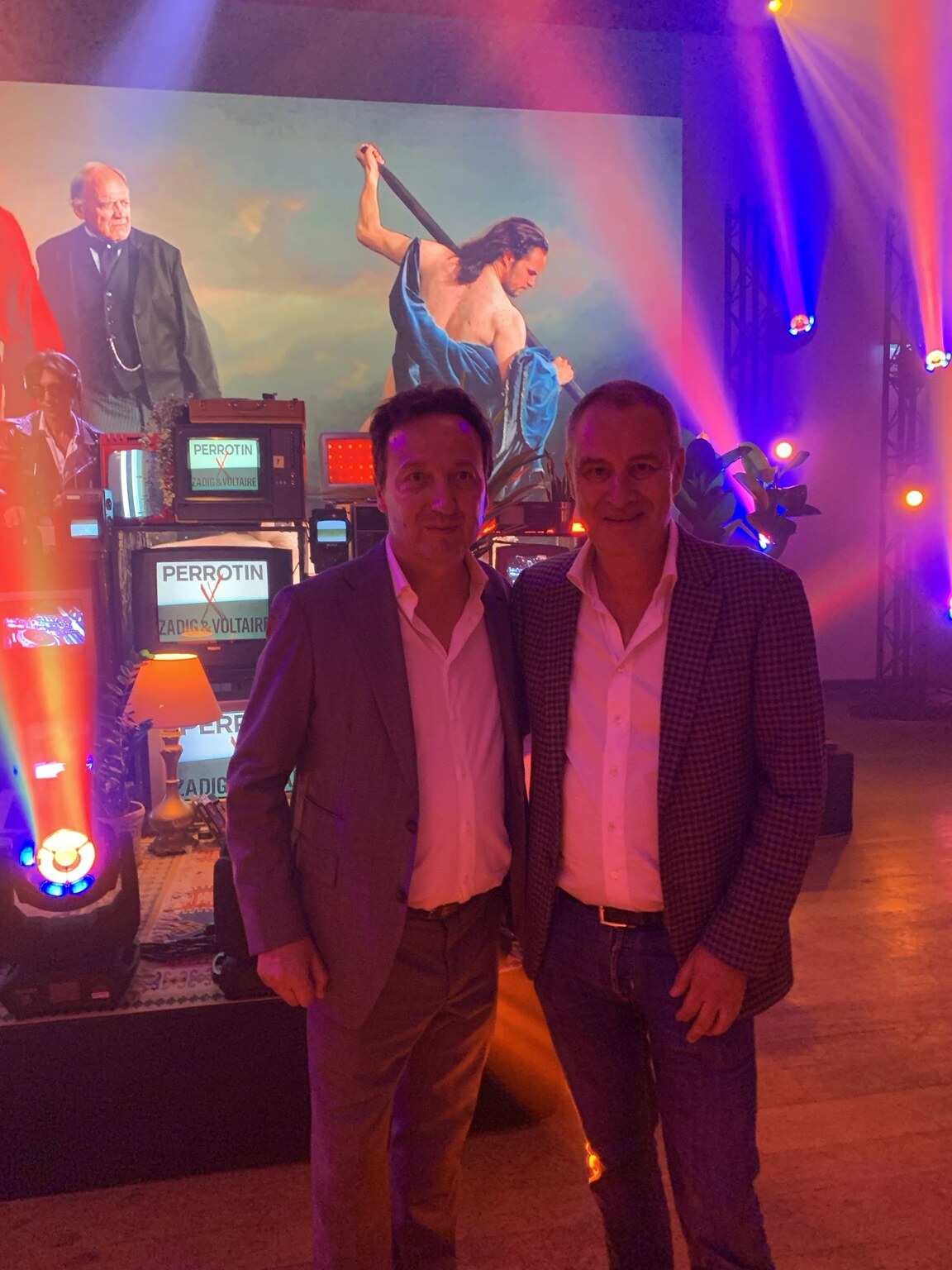 Jens-Otto Paludan and Emmanuel Perrotin at the opening party